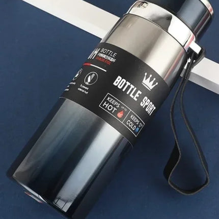 1000ml Large Capacity Stainless Steel Insulated Water Bottle Leakproof Portable Sport Flask for Men Women Outdoor Hiking