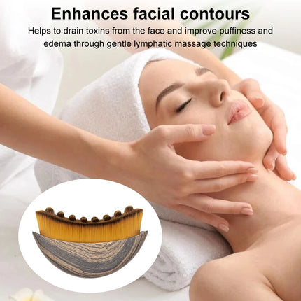 Lymphatic Contour Face Brush Dry Brushing Face Brush Lymphatic Drainage Massager for Face Chin Sculpting The Skin Relief Fatigue