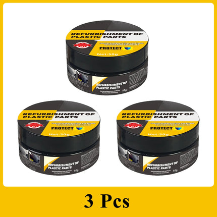 Car Interior Plastic Leather Scratch Repair Paste Automotive Polishing Wax Repair Anti-Aging Paste Tires Seats Steering Wheel