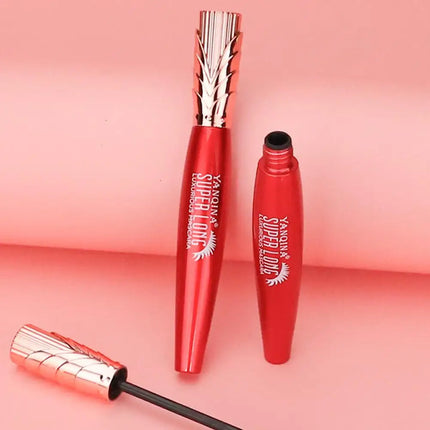 4D Mascara Waterproof Extra Volume Long -lasting Hyper Lengthening Eyelash Non-smudging Eyelashes Black Mascara