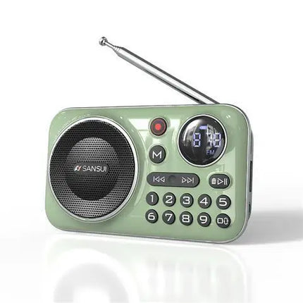 SANSUI F21 Bluetooth Speakers Mini Wireless Portable FM Radio for the Elderly Multifunctional Outdoor TF Card /USB Music Walkman