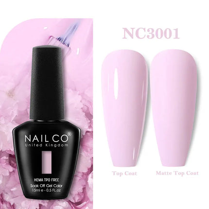 NAILCO 283Colors Gel Nail Polish Top Base Vernis Semi Permanent UV Gel Varnish Nails Art Varnish Hybrid Manicure