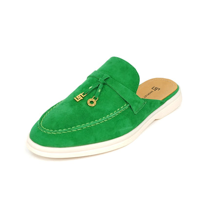 2024New women's anti slip casual loafers, fashionable cashmere flat shoes, spring and autumn men's sports driving casual shoes