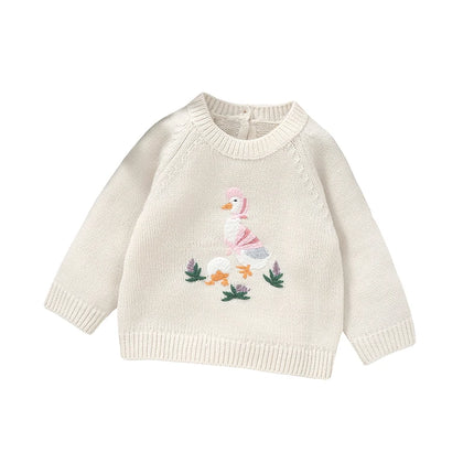 Winter Warm Knitted Baby Girls Sweaters Clothes Spring Autumn Outwear Newborn Infantil Toddler Kids Pullovers Children's Jumpers
