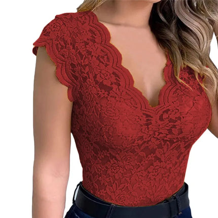 New Tanks For Women Summer Women Lace Sexy Camisole V Neck Tank Top Underwear Vest Candy Color Bralette Female Lace Underwear