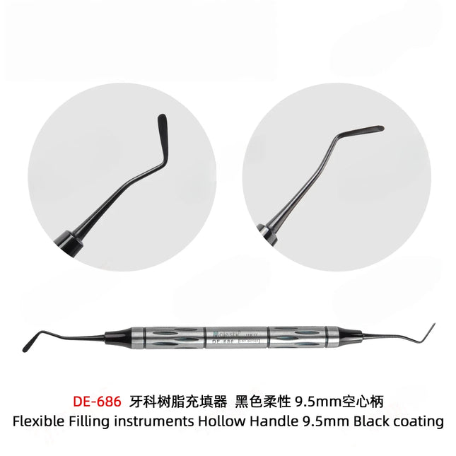 Dental Resin Filling & Shaping Tool Set, Composite Restoration Instrument with Carver, Polisher & Placement Kit.