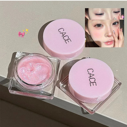 Diamond Sparkle Highlighter Cream Monochrome Shimmering Pearl Silver Face Contour Brighten Makeup Clear Glitter Flash Highlight