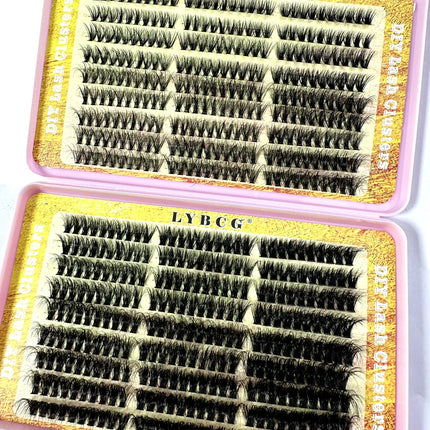 540Pcs 5D Fluffy 10-18mm Mix Lashes Cluster 30D-100DThick Eyelash D/CC Curl Individual Lashes DIY Lash Extensions Eyelashes