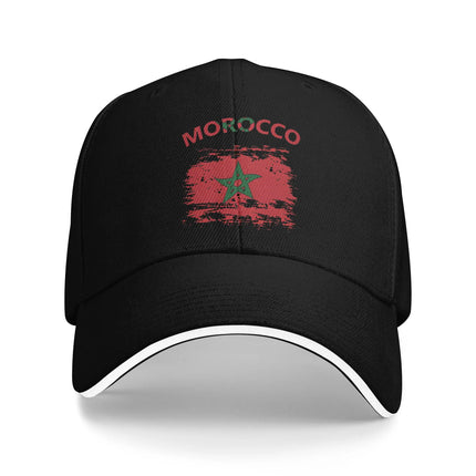 Morocco Flag Outfits Men Women Baseball Cap  Trucker Hat Unique Daily Headwear Adjustable Snapback Cap