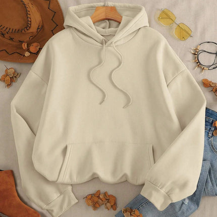 Creative Whale Shark With Letters Print Woman'S Streetwear Soft Trendy Hoodies Solid Color Warm Clothes Loose Hip Hop Hoody