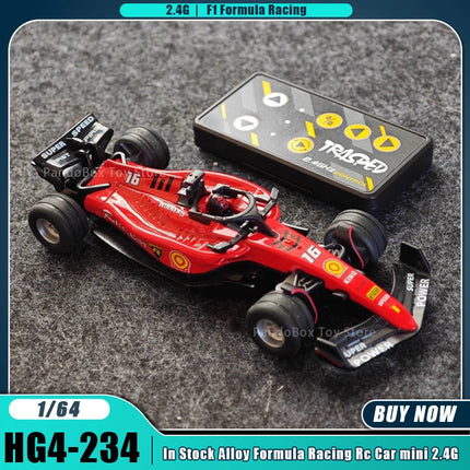 F1 Formula Racing Car 1:64 RC Car mini 2.4G APP Control  Alloy Remote Control Car with Light Toys for Children's Christmas Gifts