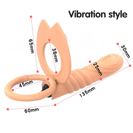 10 Frequency Double Penetration Anal Plug Dildo Vibrator Butt Plug Strap On Penis Vagina Vibrator Adult Sex Toys For Men Couples