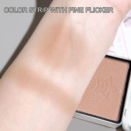 4 colors available iron box monochrome blush, peach color brightening skin tone matte blush plate, modify the outline color does