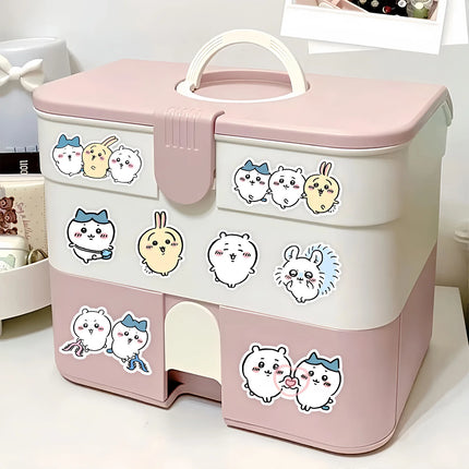 100pcs Kawaii Jiikawa Cartoon Stickers Decorative Desk Laptop Scrapbook Luggage Stationery Cute Graffiti Sticker for Kids Gift
