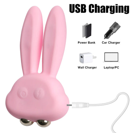 Normal/ Electric Shock Rabbit Vibrators For Women Nipple Clamps Clitoris Stimulator Anal Plug Female Masturbator Sex Toys Adults