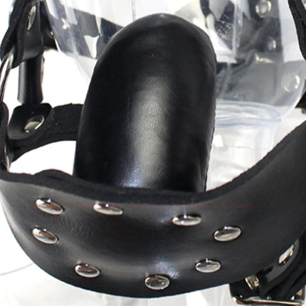Bondage Dildo Mouth Gag Bdsm Slave Dog Mask Gag Training Gag Bondage Leather Headworn Open Mouth Sex Toys Adult Game For Couple