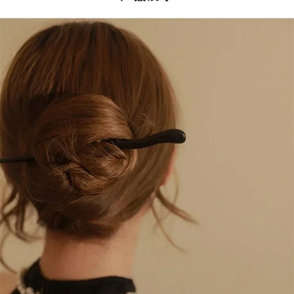 Vintage Wood Hair Sticks for Women 집게핀 Hair Accessories Chinese Style Hairwear Hairpins Jewelry Украшения Для Волос 비녀