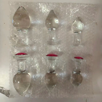 VaHppy Diamond styles Glass Anal Plugs Diameter 2.8/3.4/3.8cm Sex toys For beginners Girls Gay Anal Masturbation Extension BDSM