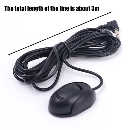 Self-Adhesive Bluetooth Car Audio Microphone For Auto Vehicle Head Unit Enabled Stereo Radio DVD 3.5mm External Mic 3M