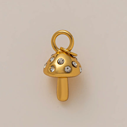 Stainless Steel DIY Cactus Coffee Cup Love Butterfly Pendant Vacuum Plated 18K Gold in Furnace charms for jewelry