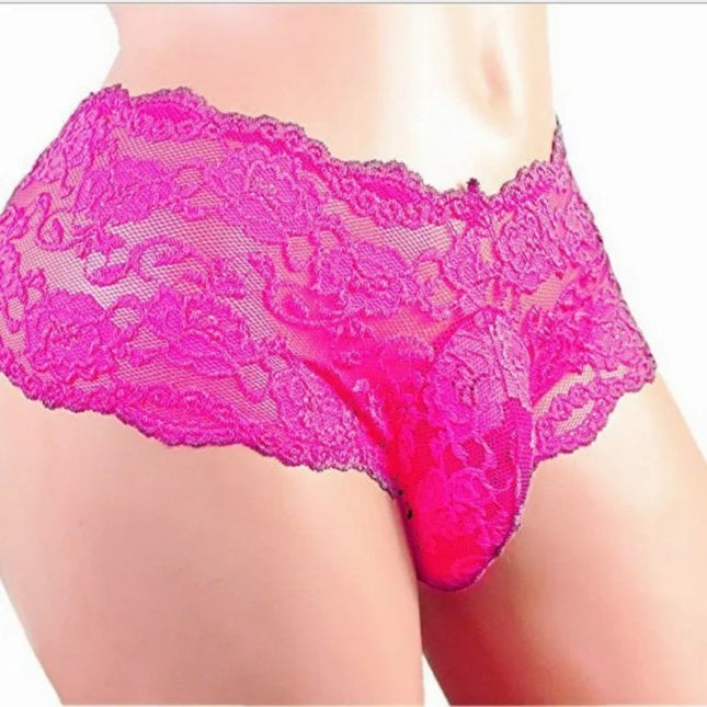 Men's Underwear Sexy Lingerie Sexy Panties Plus Siz Lace Sissy Male Breathable Jockstrap Briefs G-String Thongs Porno Underpants