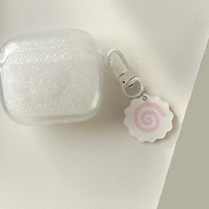 Handmade Acrylic Pink Squid Roll Charm Keychains Lovely Ornament Keyring Backpack Handbag Charm Pendant Keys Holder