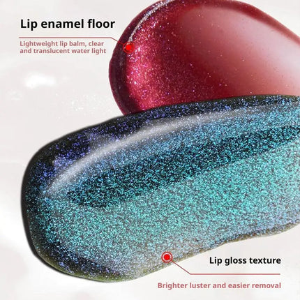 Girlcult Black Shimmer Lipgloss Pearlescent Chameleon Glitter Lip Tint Lip-Plumping High Shine Moisturizing Lipstick 3.5g