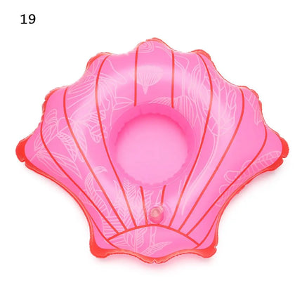 Inflatable Drink Holder Cup Coasters Swimming Pool Drink Float Bar Coasters Party Decoration Kids Float Toys For Beverage Bottle