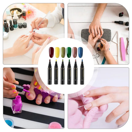 Gel Nail Polishs Pen Nail Polishs Markers Pen Base Top Coat Gel Pen Semi Permanent UV/Led Lamp Varnish Hybrid Color Nail Polishs