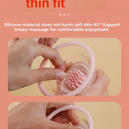 Breast Enlargement Suction Vibrator Rotating  Tongue Licking Vacuum Pump chest Massager Nipple Stimulation Masturbator Sex