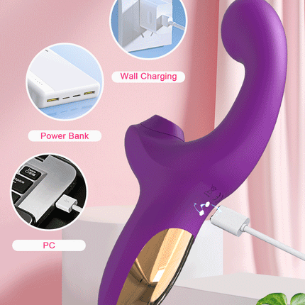 Powerful 20 Speeds Dildo Vibrator Female Clit Sucker Vacuum Clitoris Stimulator Adults Goods Finger Wiggling Sex Toy for Women