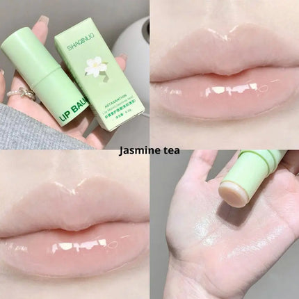 Grape Jasmine Flavors Moisturizing Hydrating Base Lip Balm Set Makeup Lip Care Daily Care Balm For Women and Men