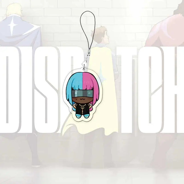 DISPATCH Z-Team Mobile Phone Charms Acrylic Small Pendant Blazer Robert Robertson Invisigal  Phone Chain Ring Fans Friends Gift