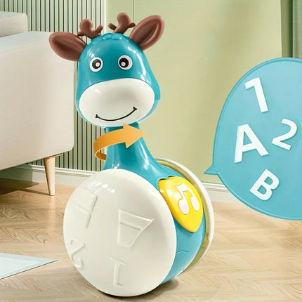 Vibrant Giraffe Swinging Toy for Young - an Engaging Educational Gift for Teens, Ideal for Birthday Celebrations