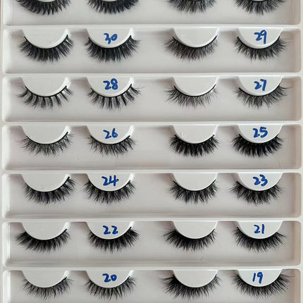 Dropshiping Makeup  Mink Lashes Fluffy Soft Full Fake Eyelashes Natural False Eyelashes Wispy Lash Extension
