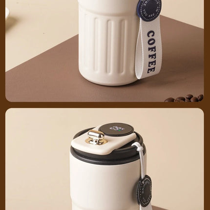 Smart Temp Display Stainless Steel Tumbler Mug Vacuum Insulated Coffee Cup Travel Thermos Cups Thermal Hot Water Bottle for Tea