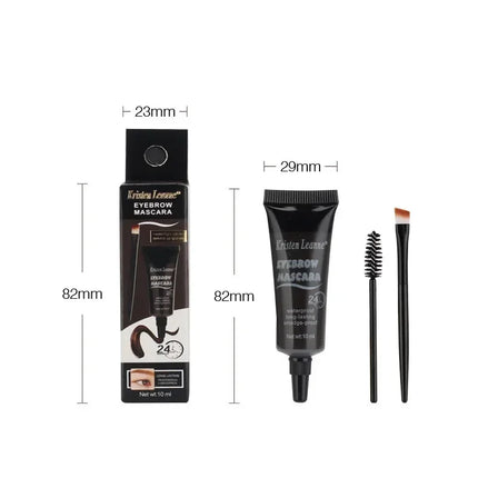 4 Colors Natural Liquid Dyeing Eyebrow Cream Set Waterproof Long Lasting Black Brown Tint Eyebrow Mascara Eyebrows Paint Makeup