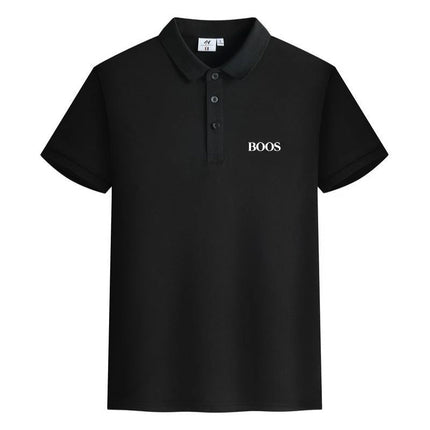 New men's high-quality short-sleeved polo shirt, summer fashion, casual, comfortable, breathable and cool top
