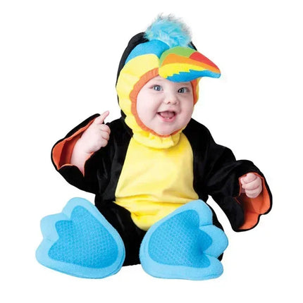 2024 New Arrival High Quality Baby Boys Girls Halloween Dinosaur Costume Romper Kids Clothing Set Toddler Co-splay Triceratops