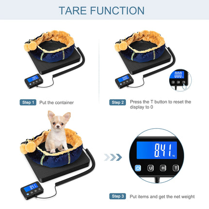 AMIR Postal Scale 200Kg/440lb Digital Shipping Scale Luggage Scales for Mail, Warehouse, Home