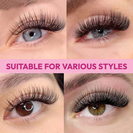 Portable 500 Premade Volume Fans Sharp Narrow Base 3d 6d 7d 10d 12d 14d Wide Fans Bouquet Faux Mink Promade Eyelash Extension