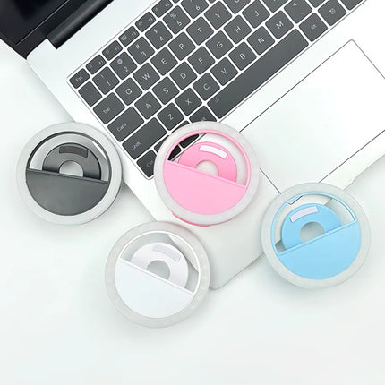 1pcs Mini Selfie Ring Light Mobile Phone Fill light Lens LED Selfie Lamp Ring for IPhone Selfie Smartphone Selfie Ring Light