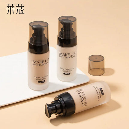 LAIKOU Foundation Concealer 40g Foundation Makeup Base Face Cream Liquid  Moisturizer Oil control Maquiagem  With MakeUp