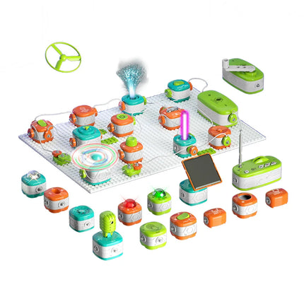 2025 New Children's Electronic Building Blocks Circuit Experiment Toy Puzzle Science Set - Birthday Gift for Boys Aged 6-10