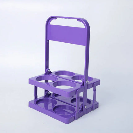 Portable Foldable Plastic Beer Rack Durable Cup Organizer Wine Rack Beer Bottle Holder Beverage Basket Reusable Cocktail Rack