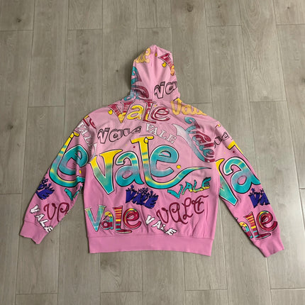 Streetwear Shinning Diamond Zipper Terry Hooded Hoodie for Men Oversized Graffiti Flame Cardigan Rhinestone Sweatshirt Jacket
