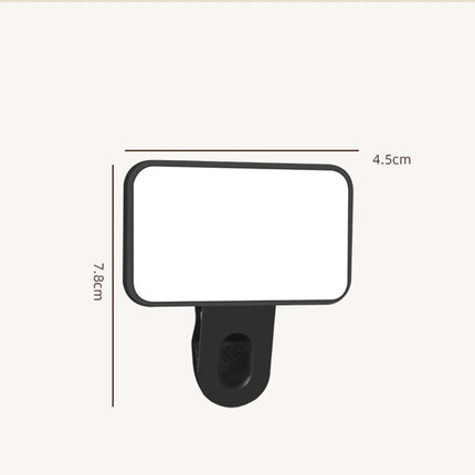 Portable Mini Selfie Fill Light Rechargeable 3 Modes Adjustable Brightness Clip On For Mobile Phone Make Up Computer Fill Light