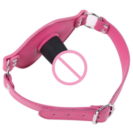 Adult Sex Products Silicone Dildos Gag  Leather Harness Open Mouth Gag Bondage BDSM Sex Toys for Couple Adult Games Erotic Toys