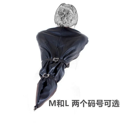 Female Bondage Leather Single Glove Adult Restraint Garment Binding Containment Restraint Gear BDSM Couple Sex