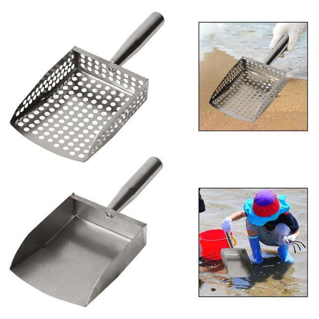 Beach Shovel Multipurpose Portable Beachcombing Scoop Picking Up Creatures Clam Digging Sand Sifter Reptile Sand Scoop